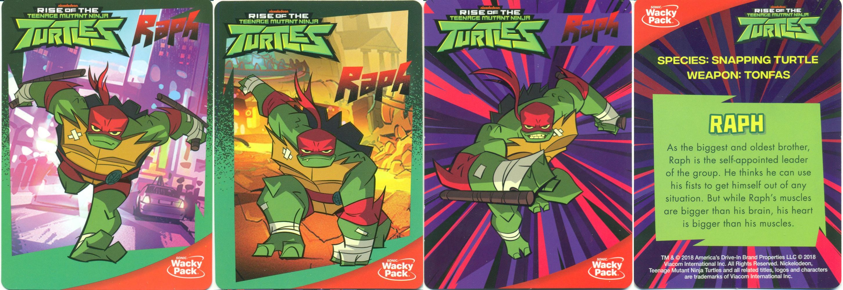Raphael cards front and back