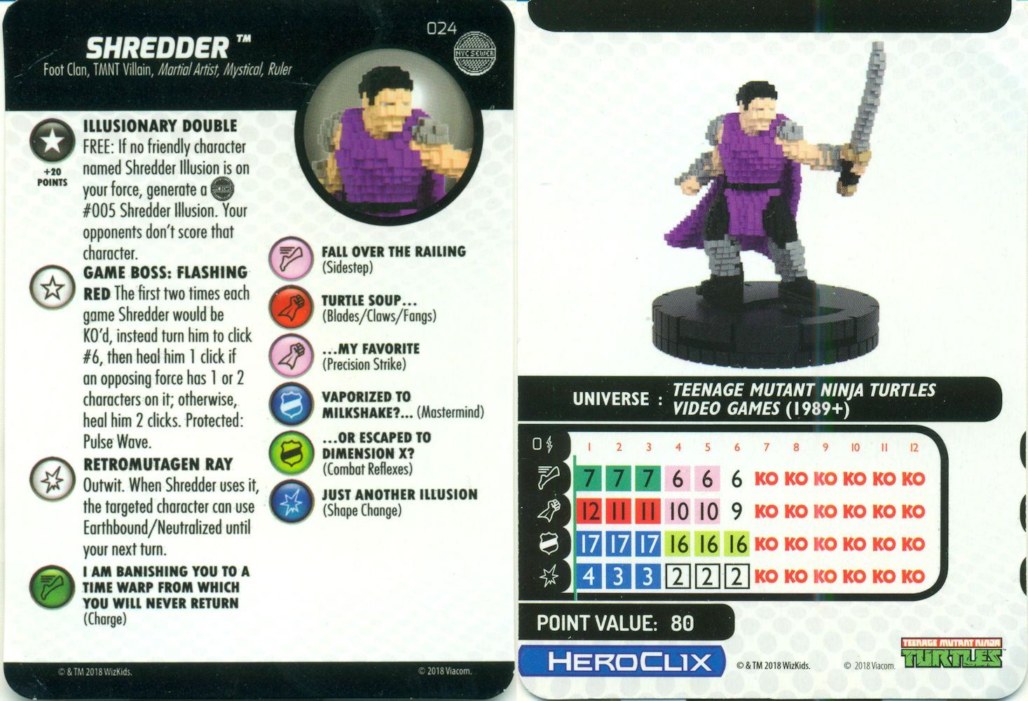 game card front and back