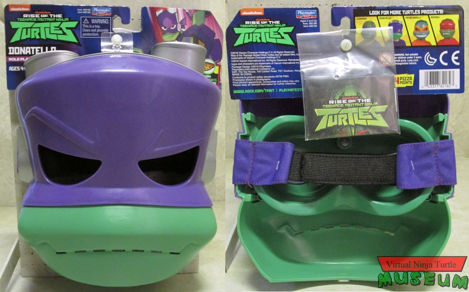 Donatello Role Play Mask front and back