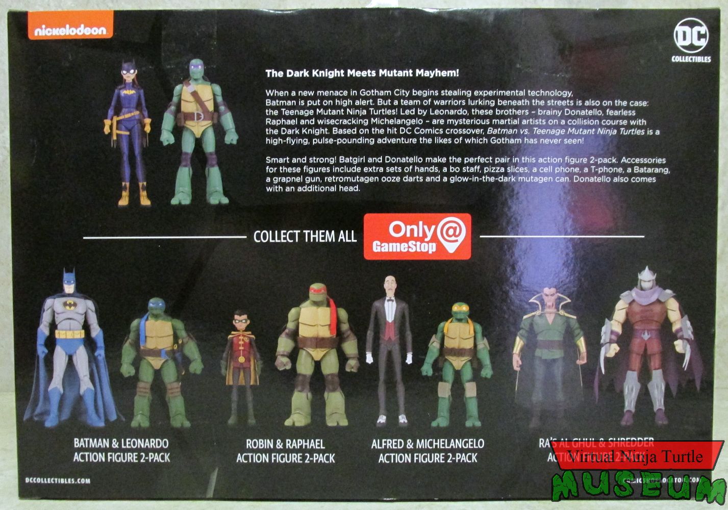 Donatello & Batgirl box back