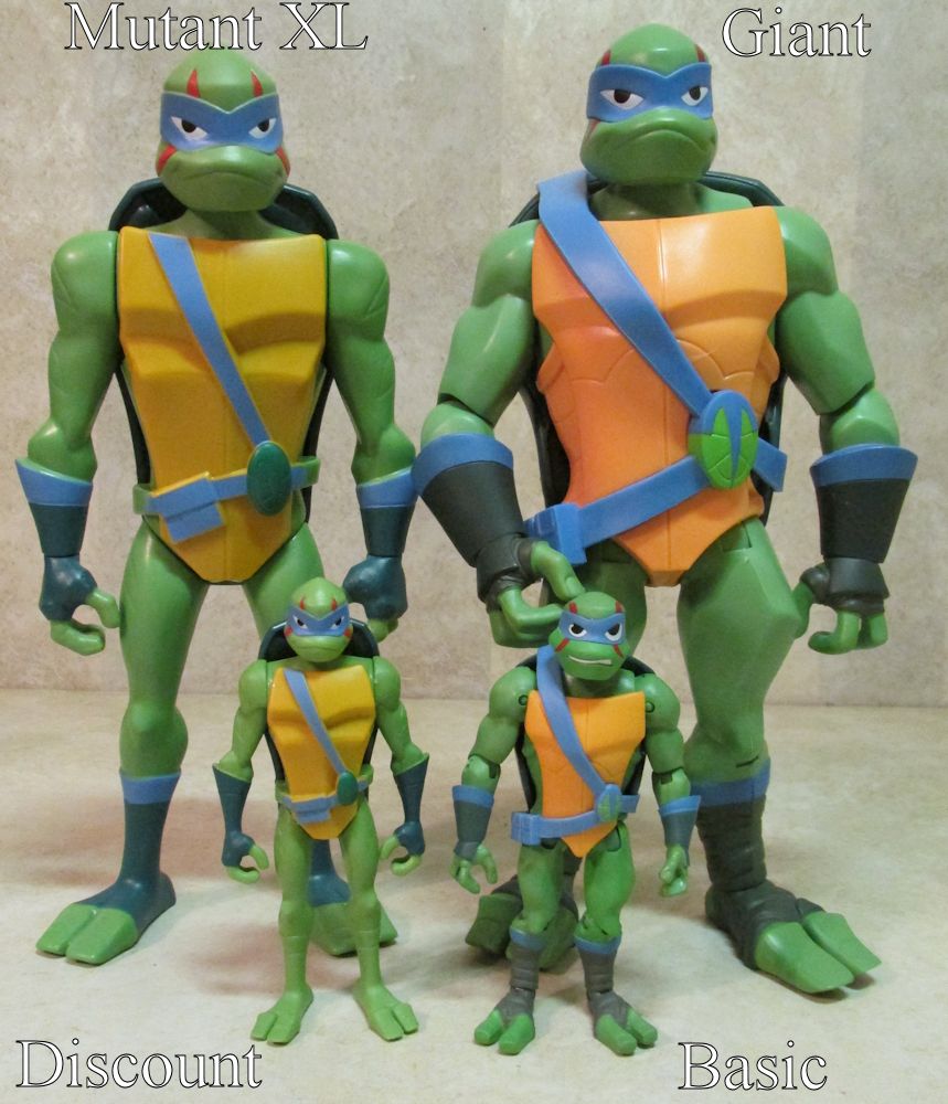 Rise of the TMNT figure comparison