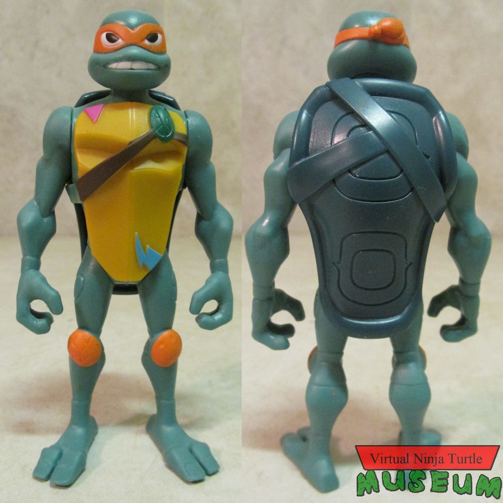 Rise of the TMNT Michelangelo front and back
