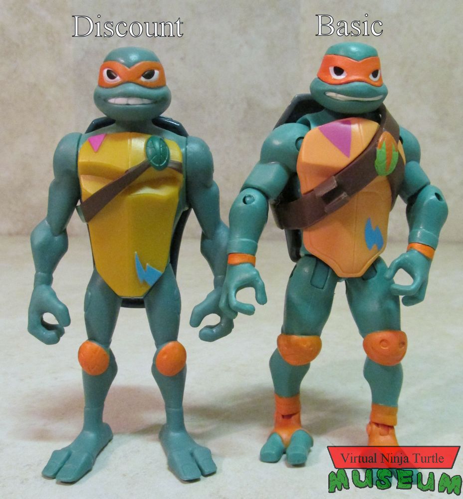 Rise of the TMNT Michelangelo comparison