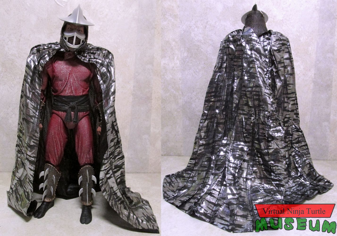 Shredder with cape front and back