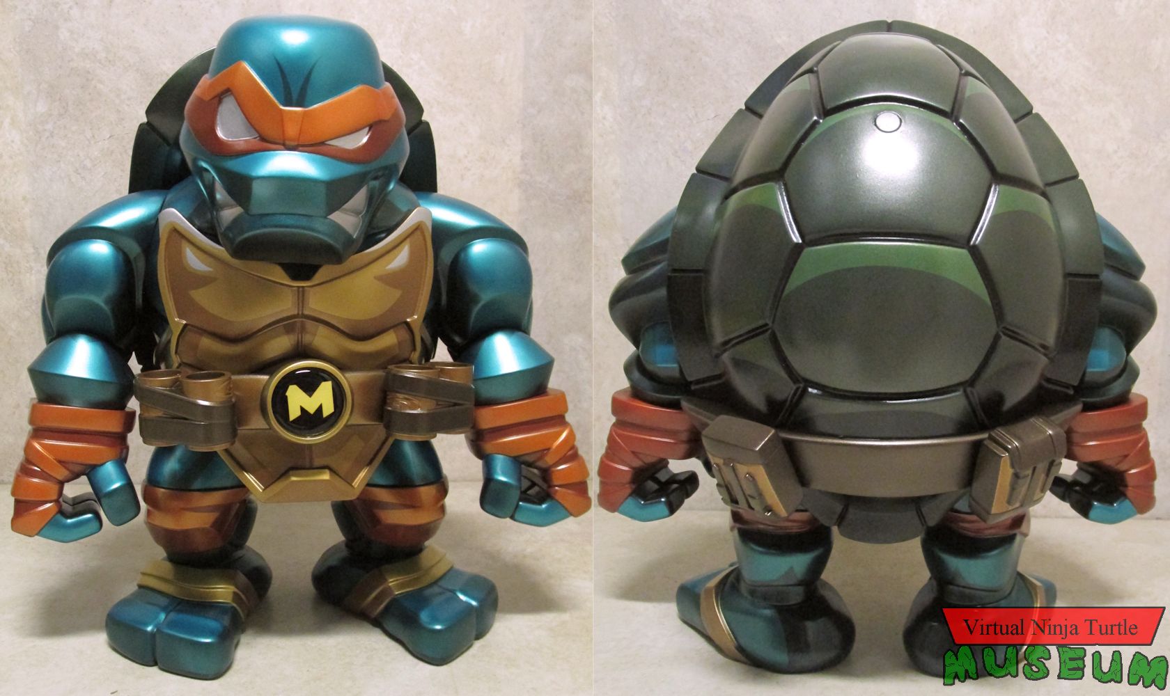 Metallic Edition Michelangelo front and back