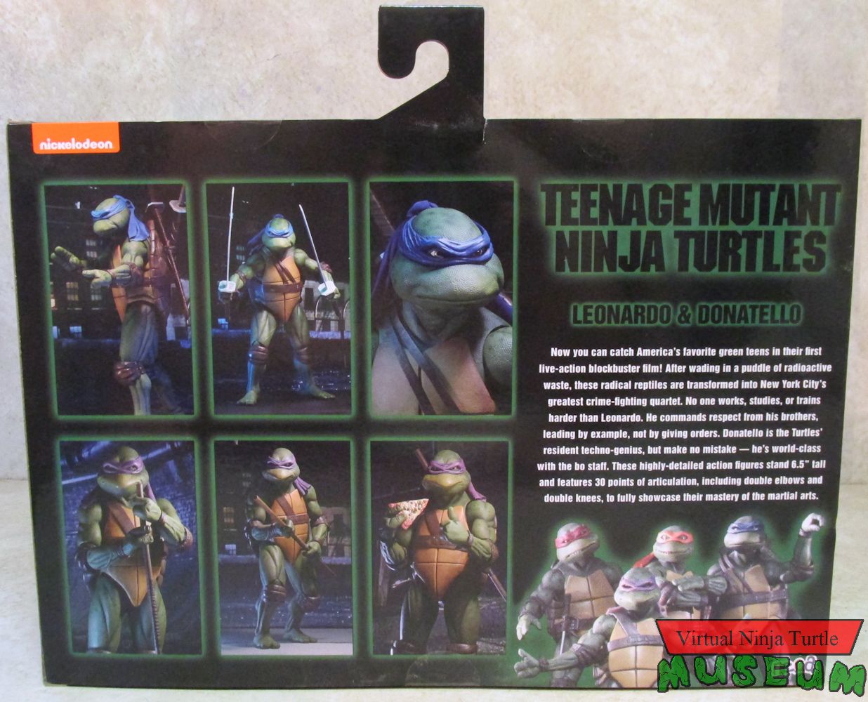 Leonardo & Donatello box back