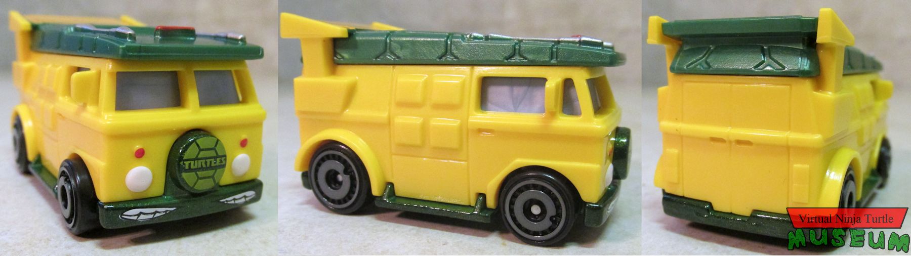 Hot Wheels Party Wagon front, side and back