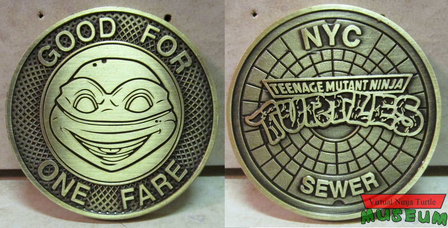 Coin front and back