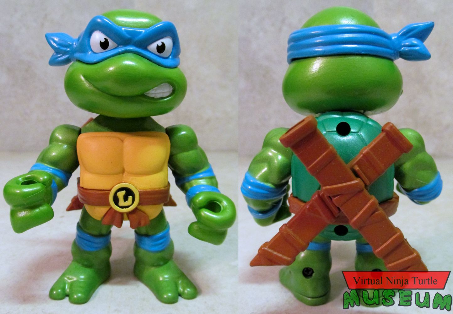 Jada Metal Figs Leonardo front and back