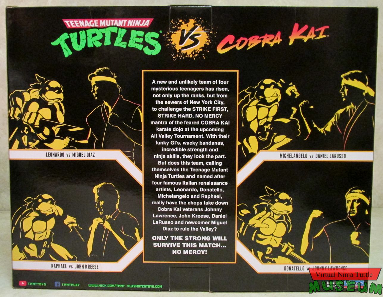 Raphael vs John Kreese box back