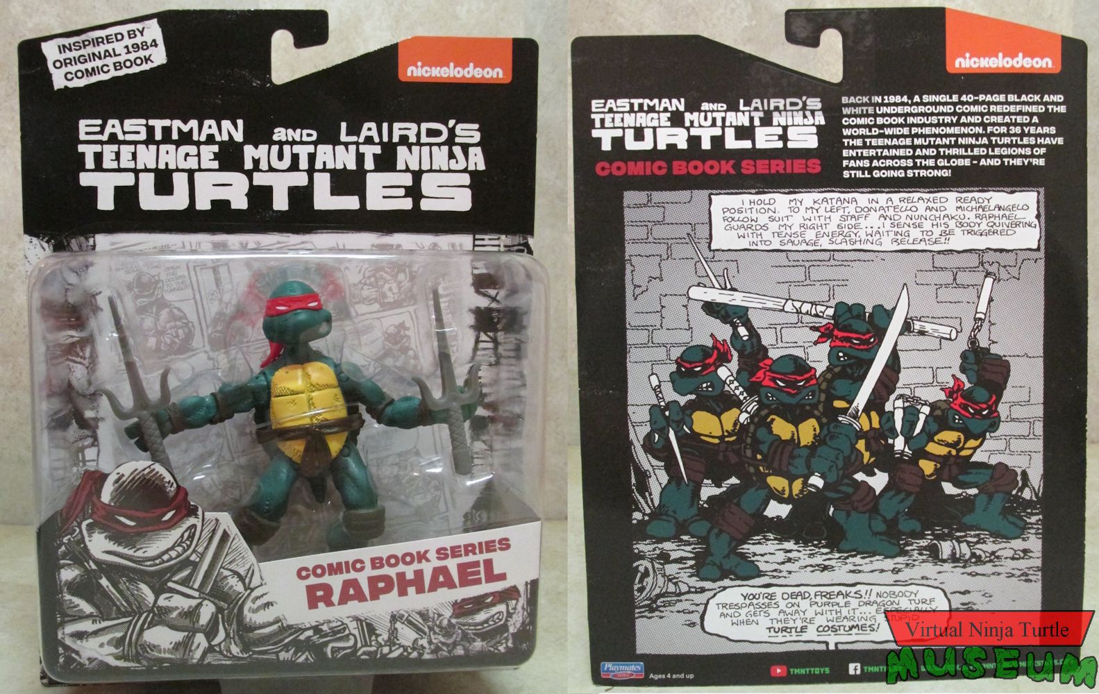 Comic Book Series Raphael MOC front and back