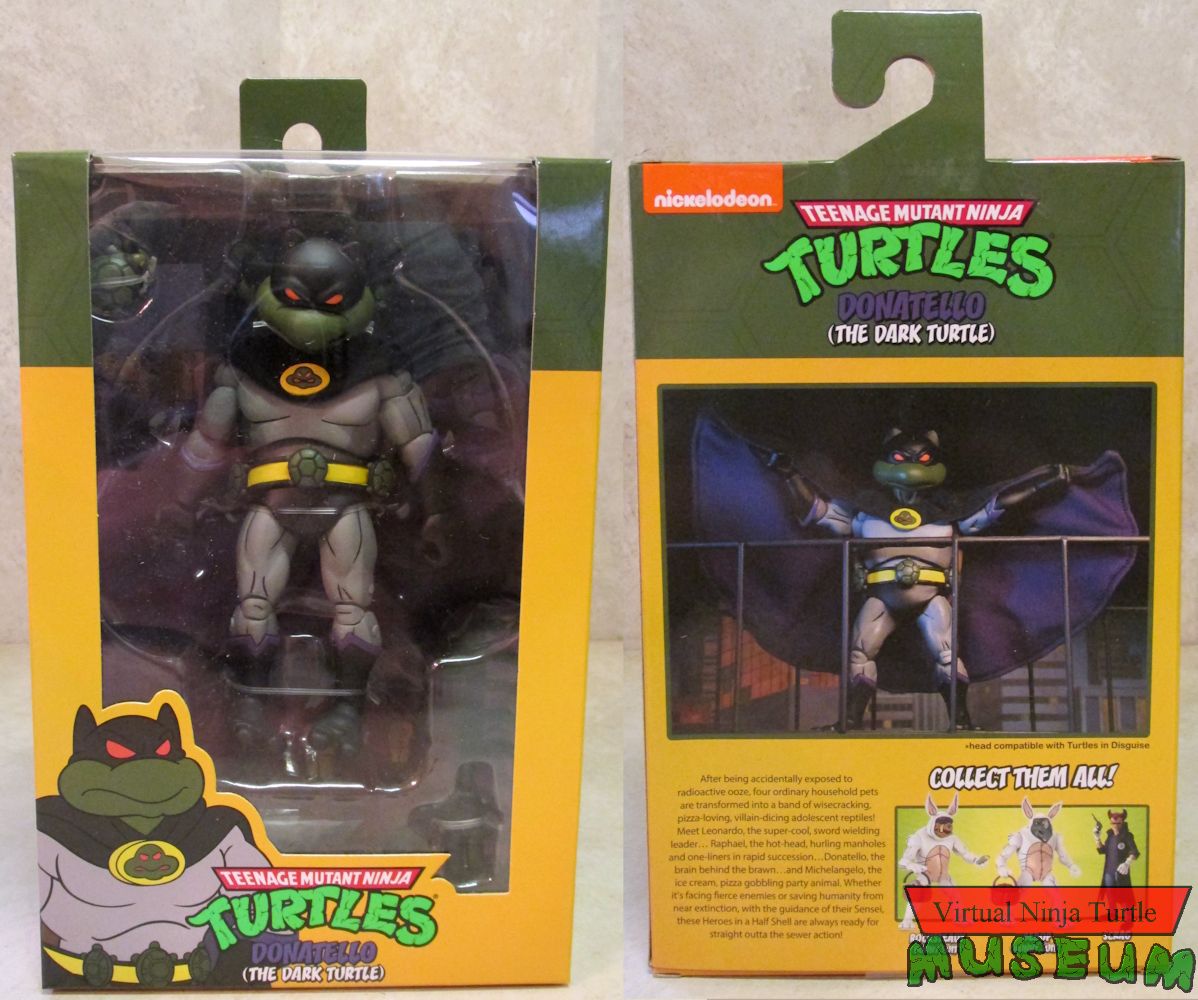 Donatello (the Dark Turtle) MIB front and back