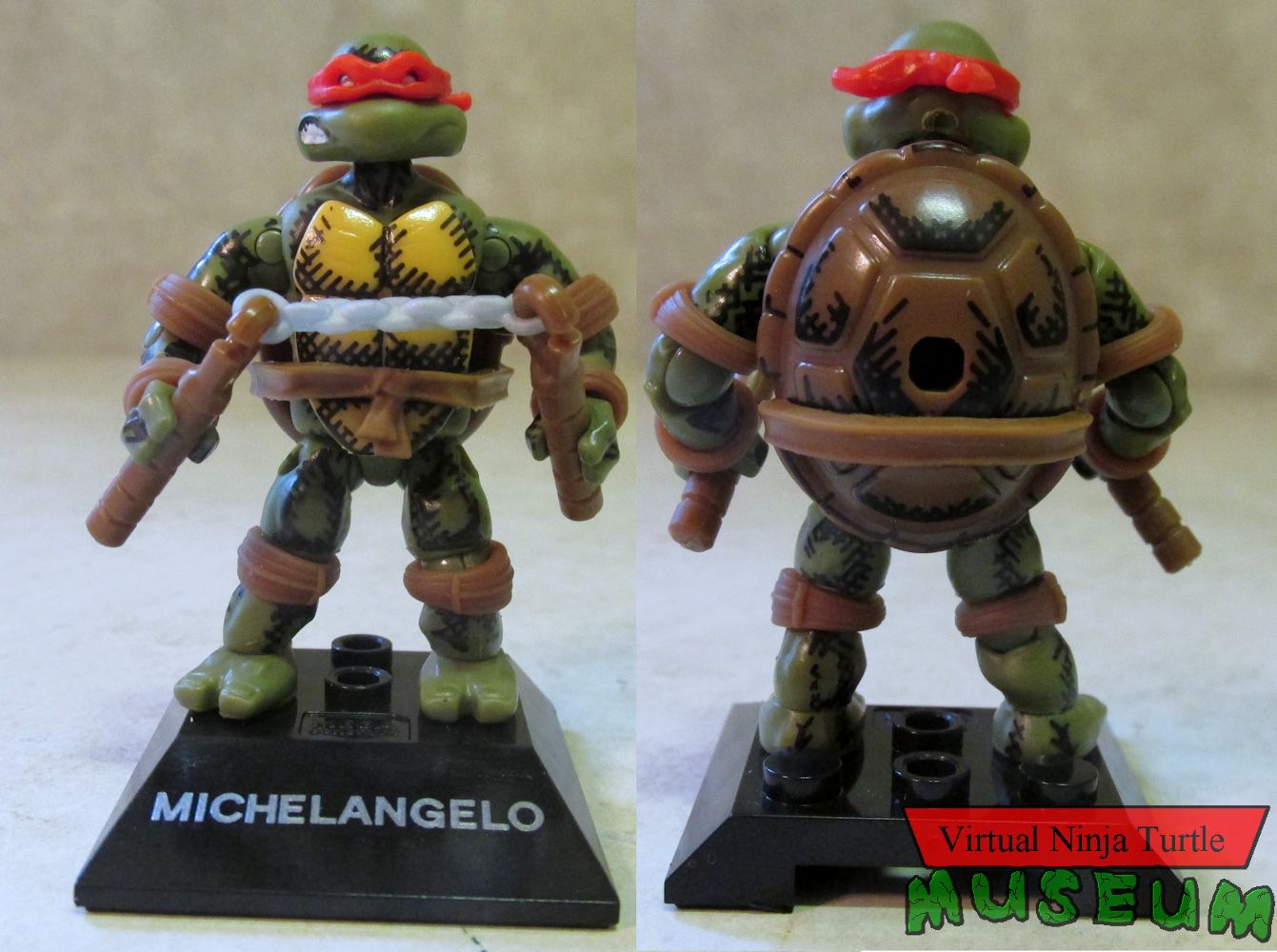 Heroes Michelangelo front and back