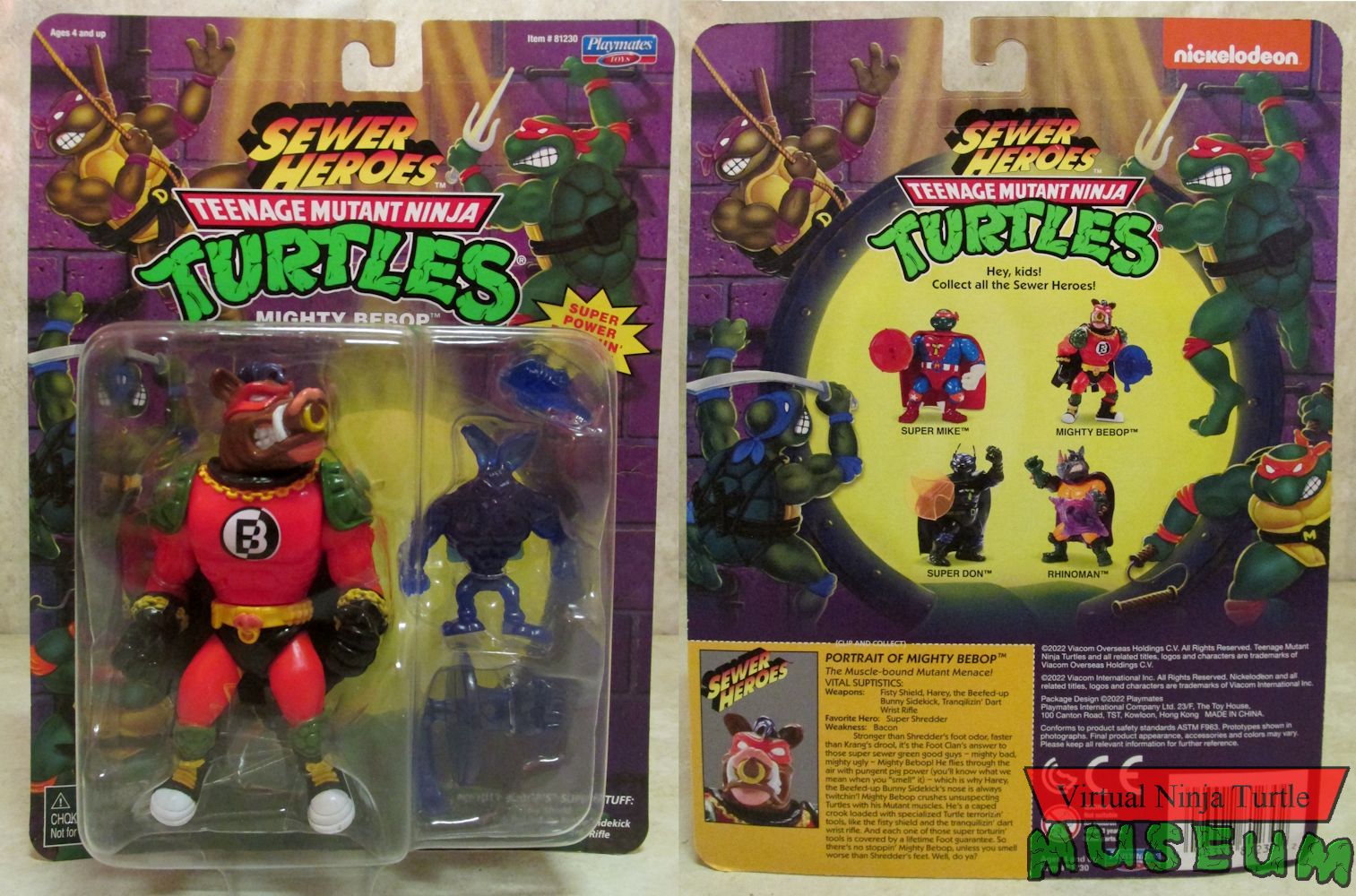 2022 Sewer Heroes 4 Pack card front and back