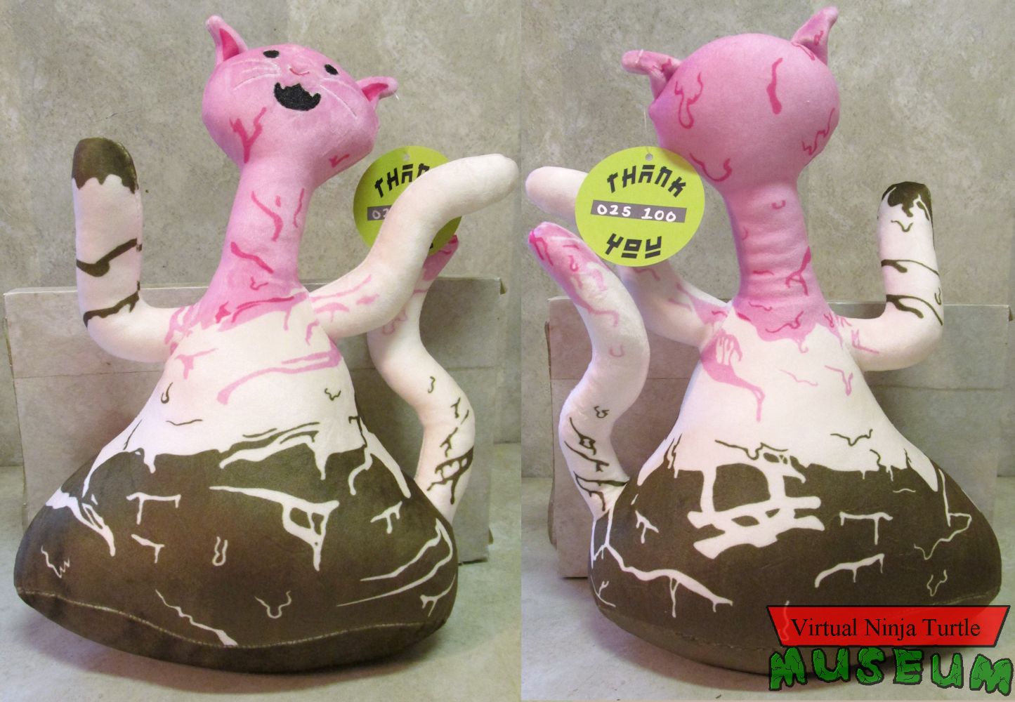 Ice Cream Kitty Plush front and back