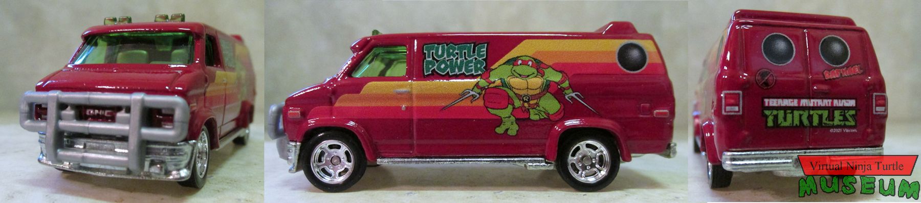 Raphael: Custom GMC Panel Van front, side and back
