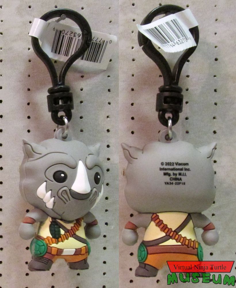 Monogram Rocksteady Bag Clip front and back