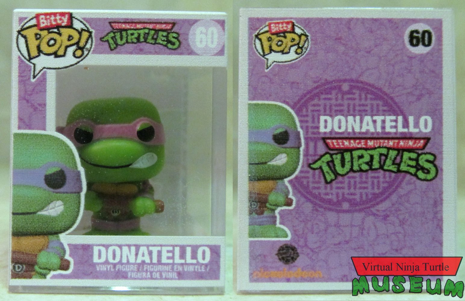 Donatello in case front and back
