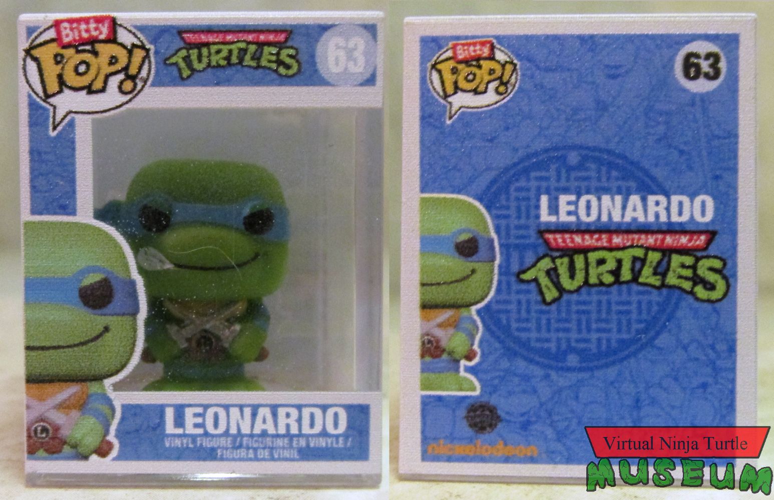 Leonardo in case front and back