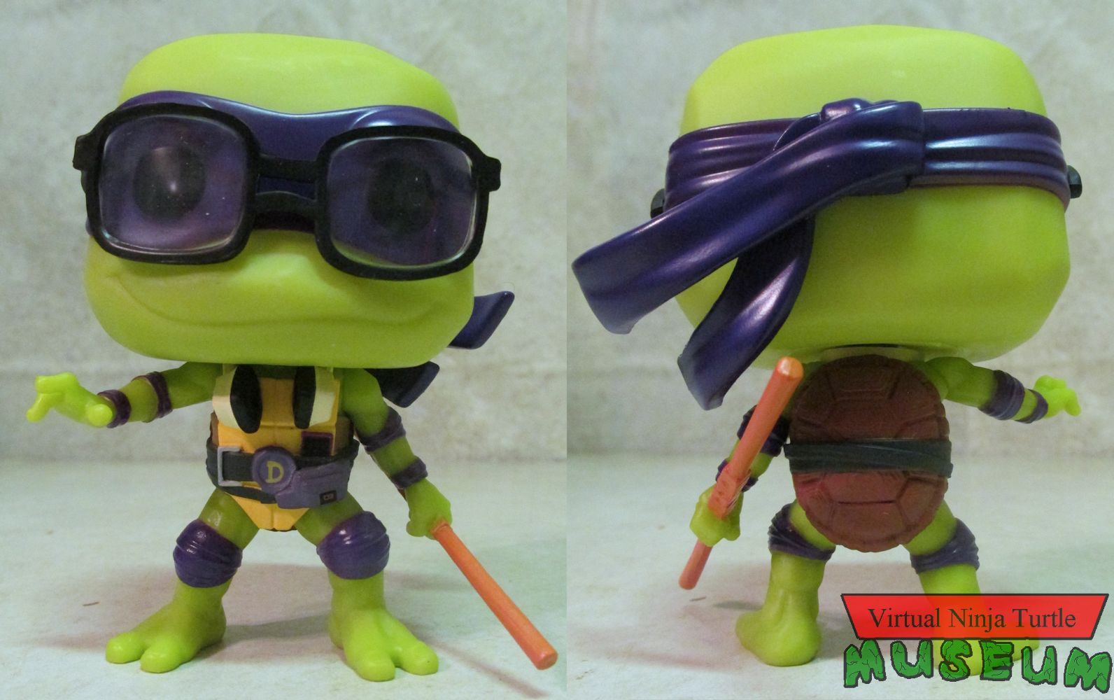 Mutant Mayhem Donatello front and back