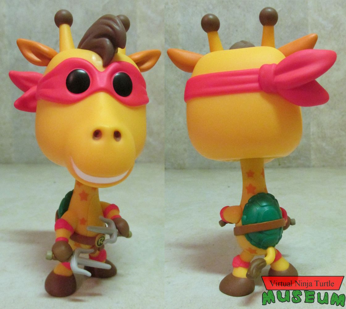 Geoffrey as Raphael front and back