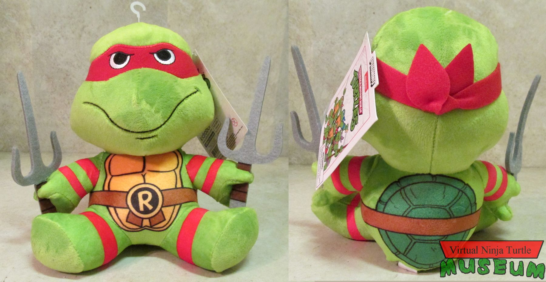 Phunny Raphael Plush front and back