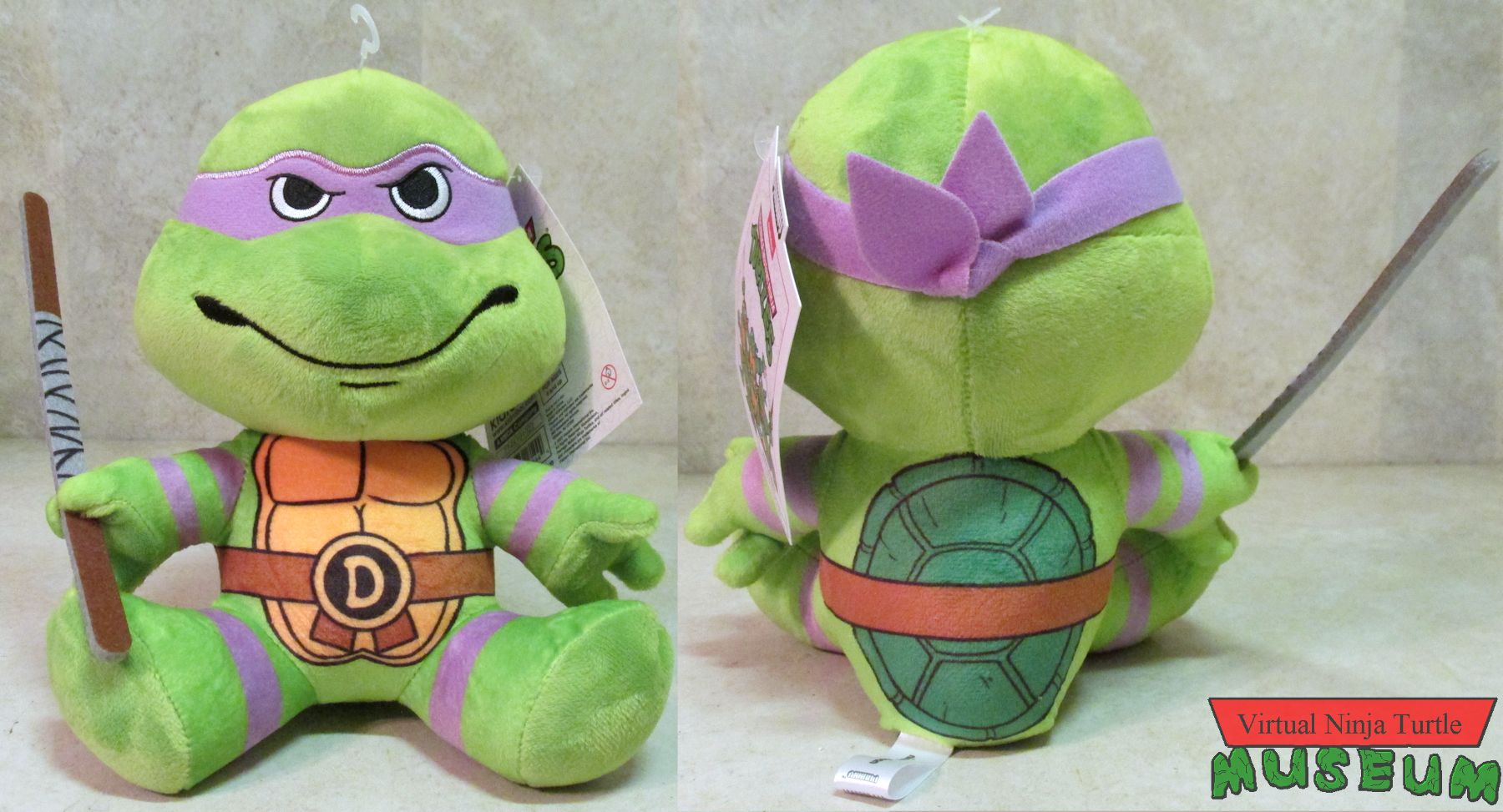 Phunny Donatello Plush front and back