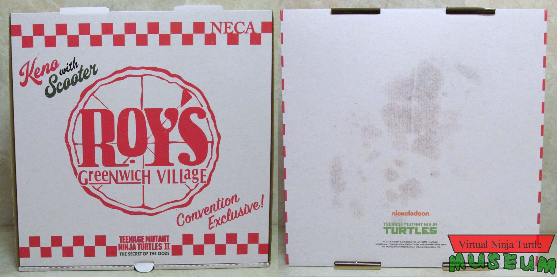 pizza box front and back