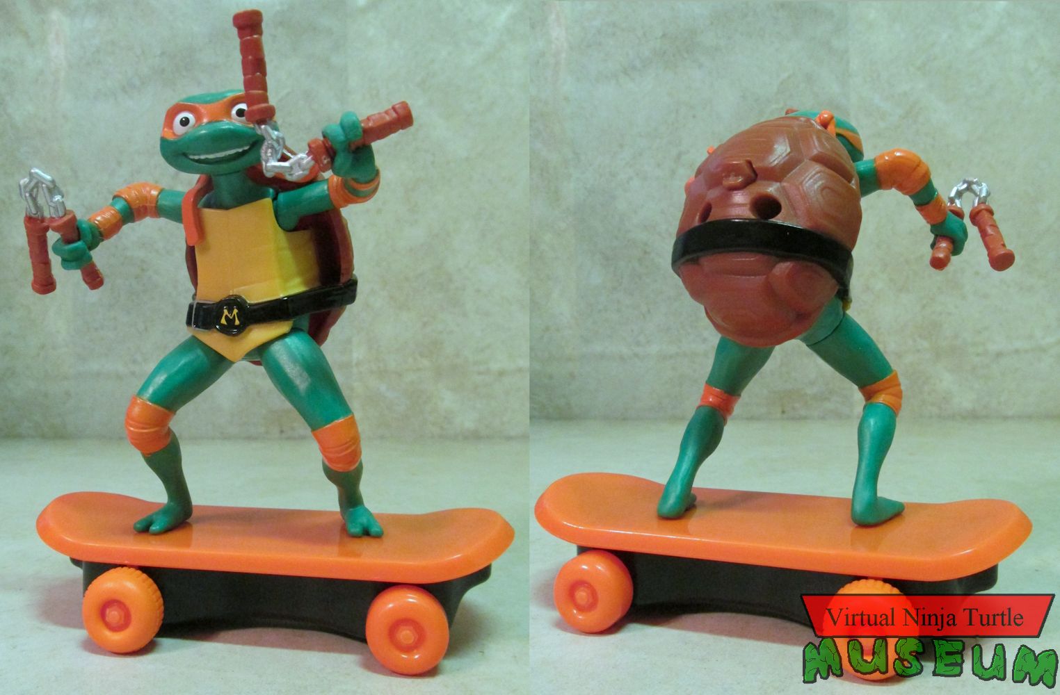 Sewer Shredder Michelangelo front and back