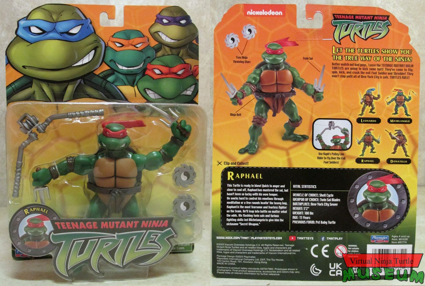 Raphael card front and back