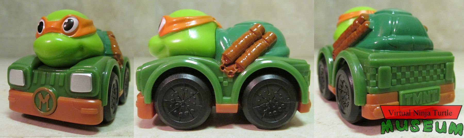 Michelangelo front, side and back
