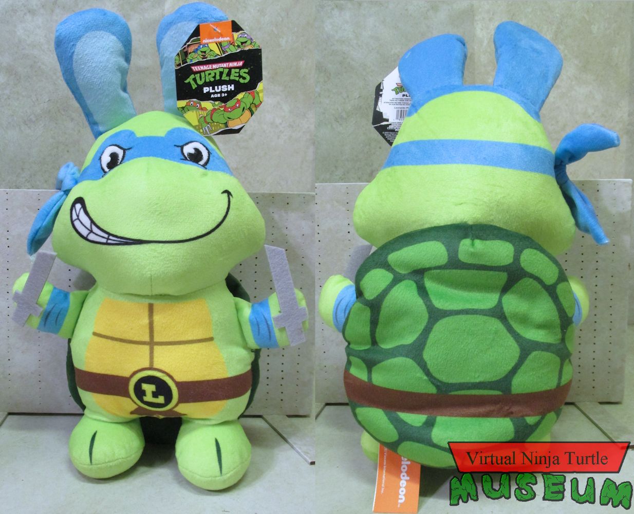 Leonardo Easter Bunny Plush Front and Back