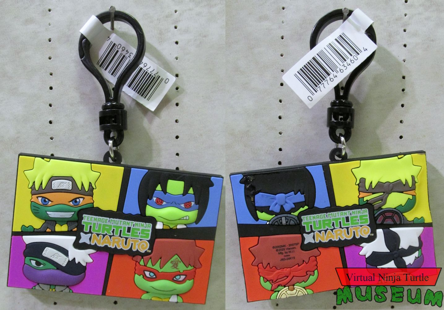 Character Badge Bag Clip front and back