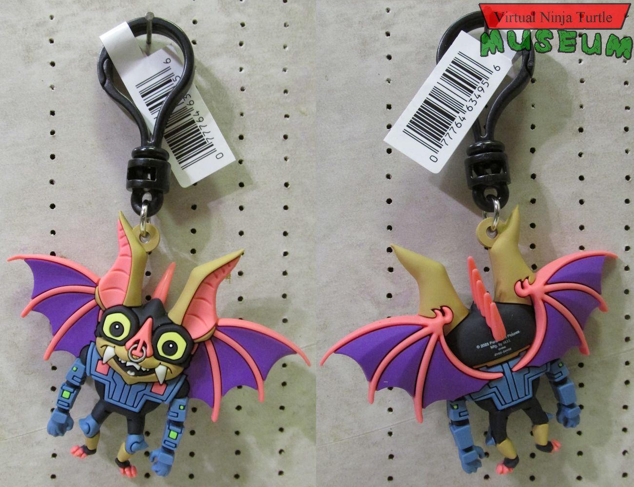 Mutant Mayhem Wingnut Bag Clip front and back
