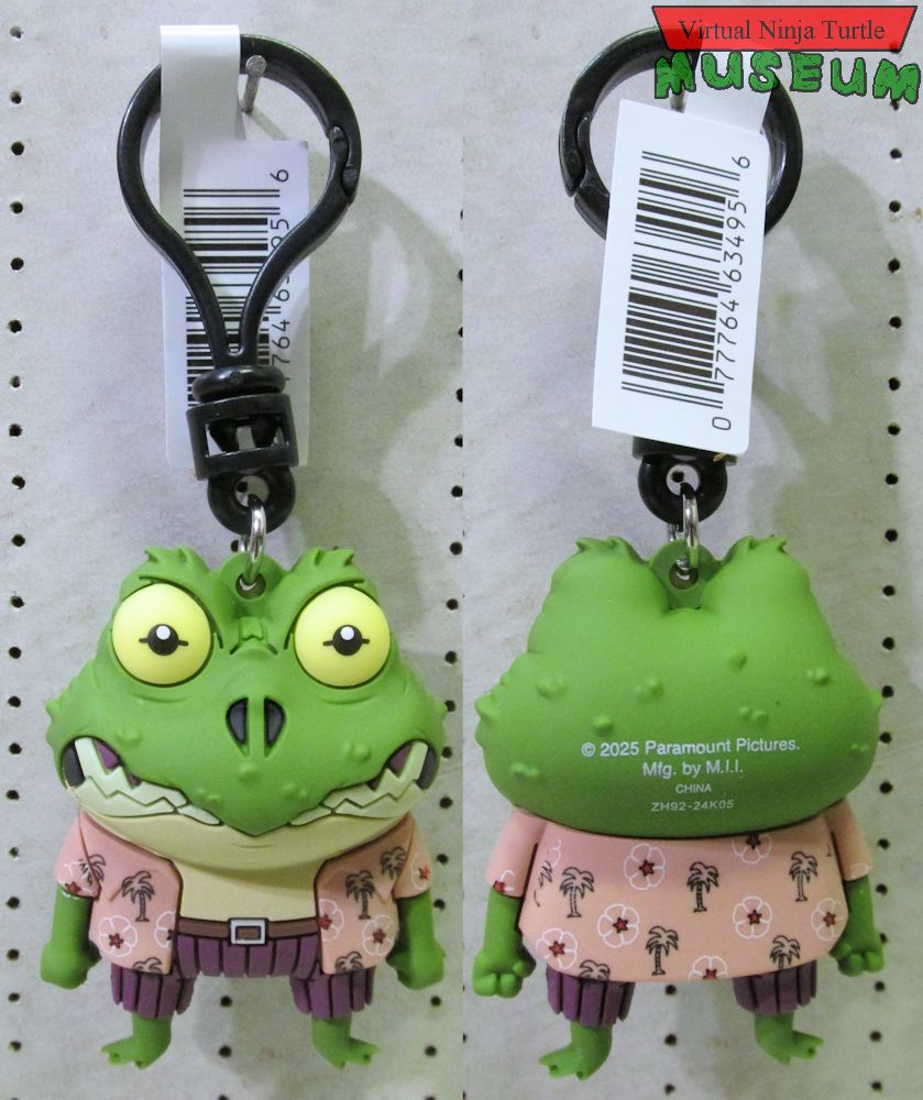 Mutant Mayhem Genghis Frog Bag Clip front and back