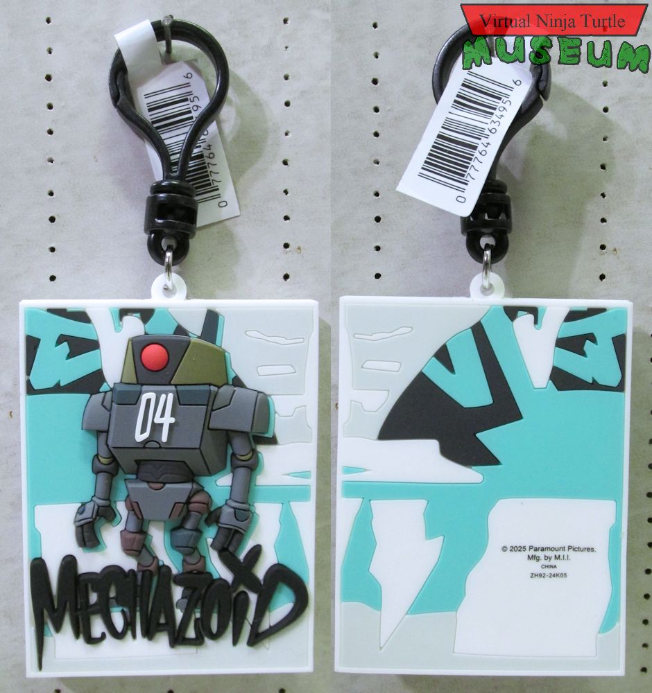 Mutant Mayhem Mechazoid Poster Bag Clip front and back