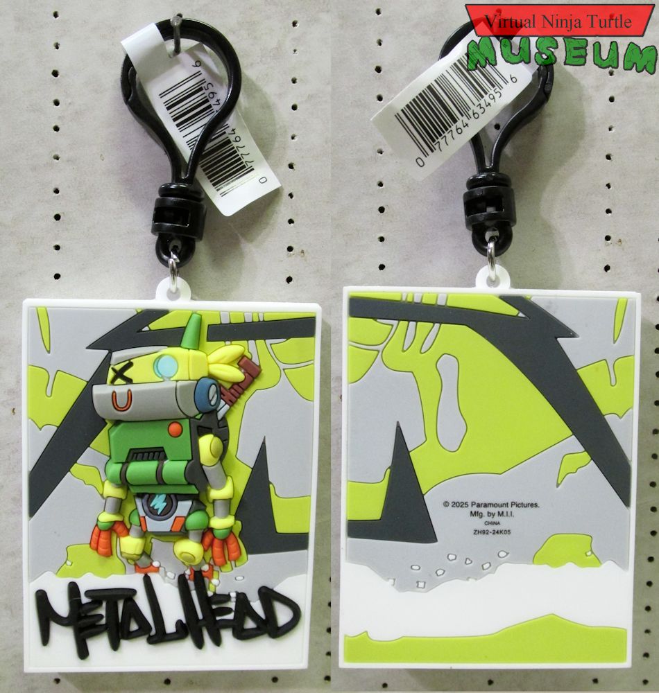 Mutant Mayhem Metalhead Poster Bag Clip front and back