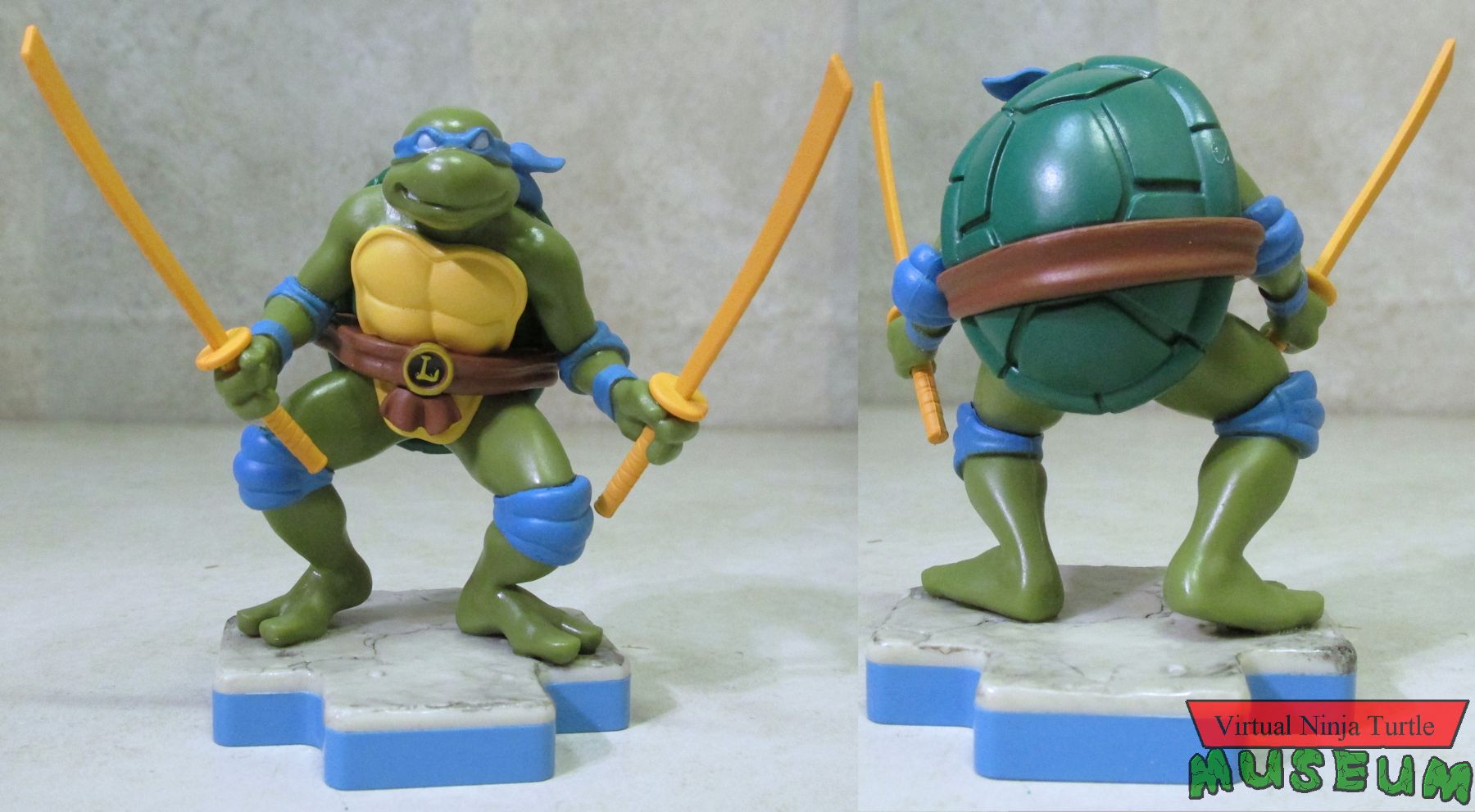 Leonardo figurine Front and Back