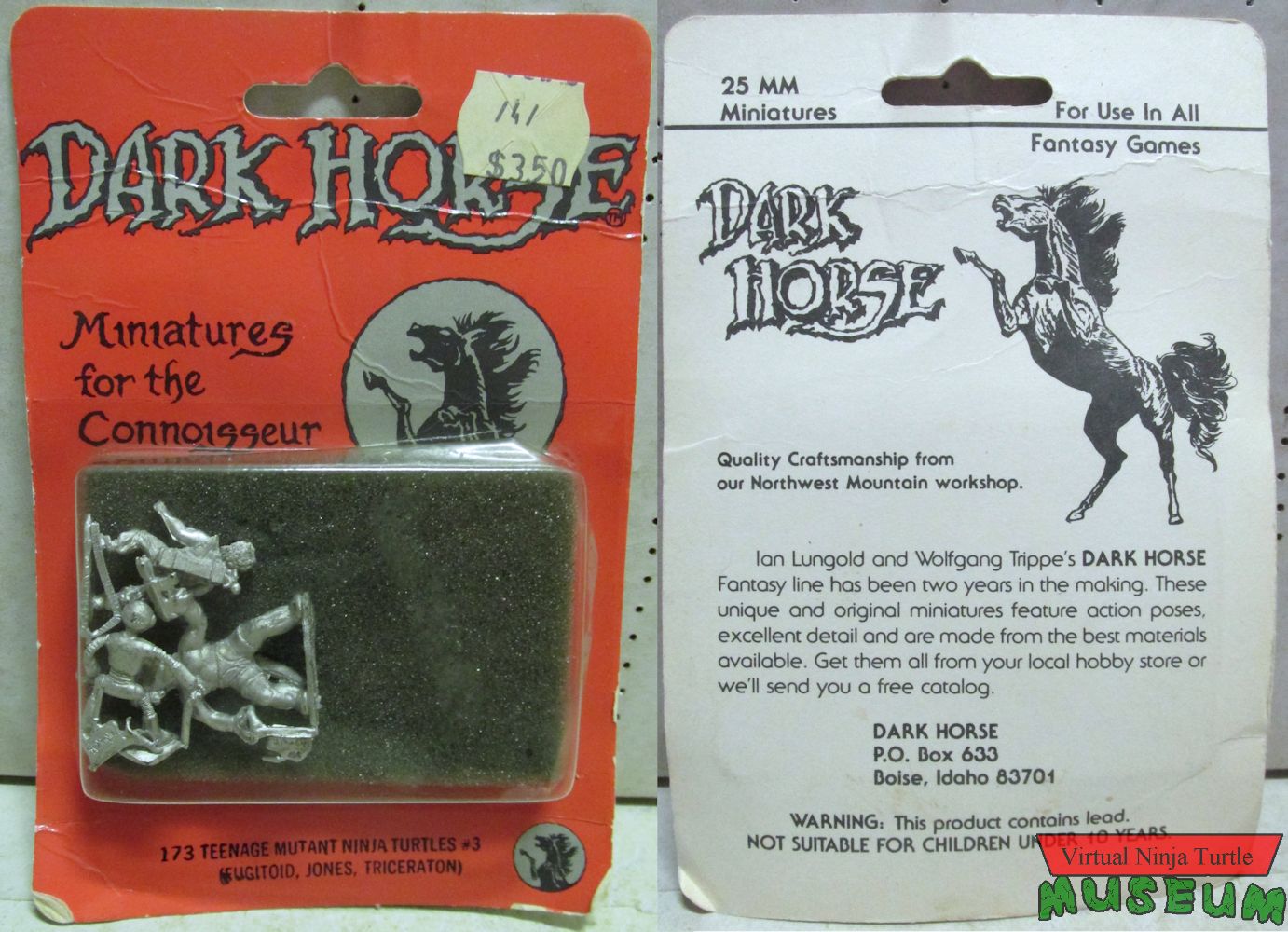 Dark Horse Card front and back