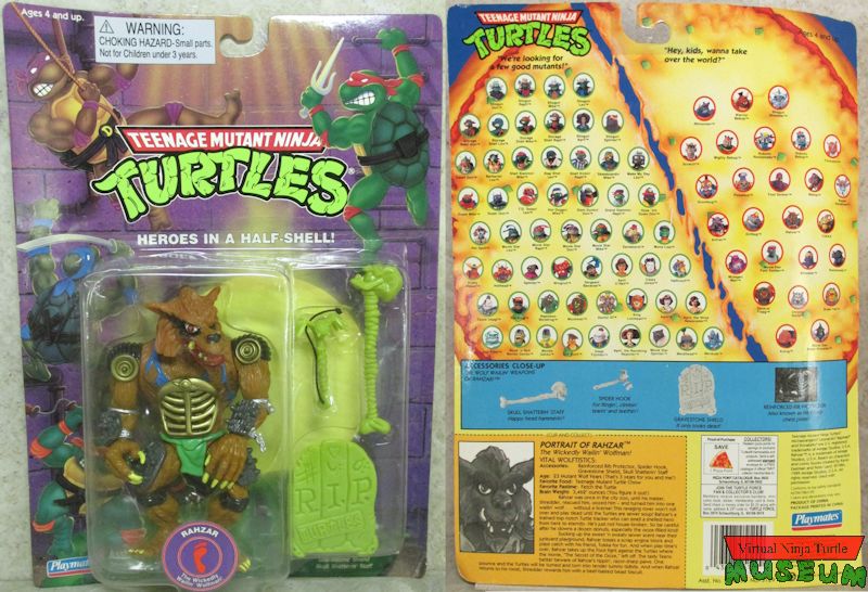 4 turtles in sewer card front and back