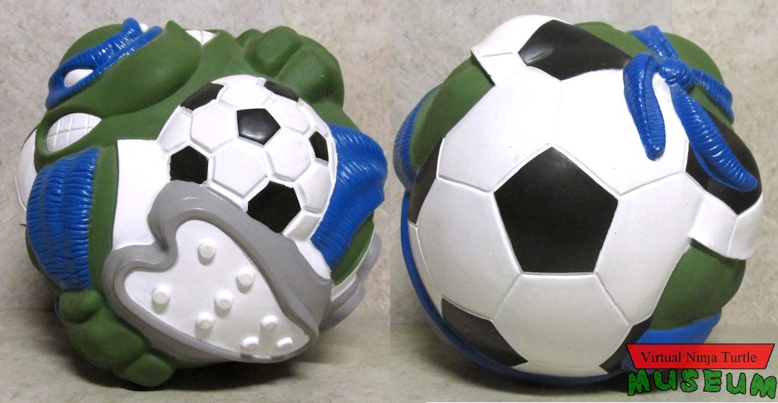 soccer ball front and back