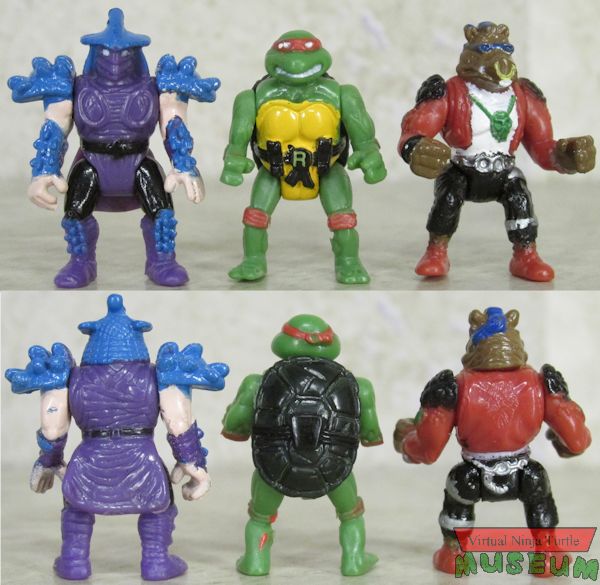 Mini-Mutants Shredder, Raphael and Bebop