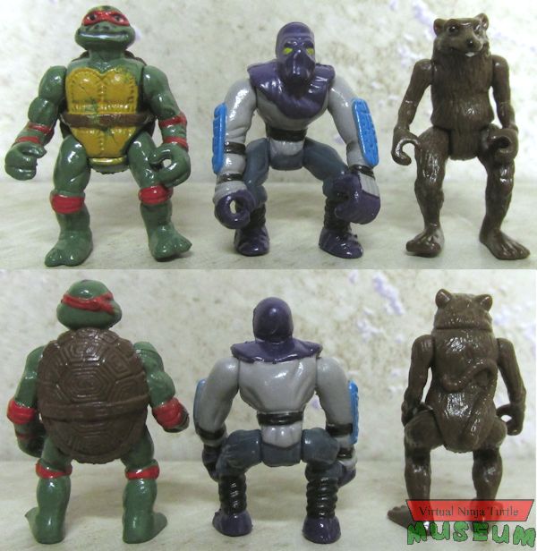 Mini-Mutants Splinter, Foot Soldier & Raphael