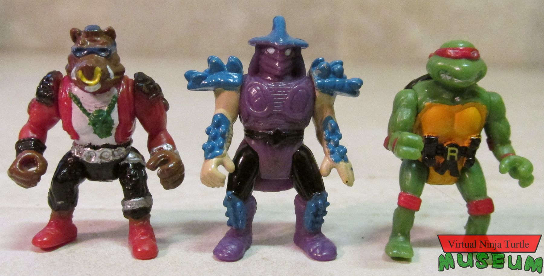 Mini-Mutants Super Shredder, Bebop & Raphael front