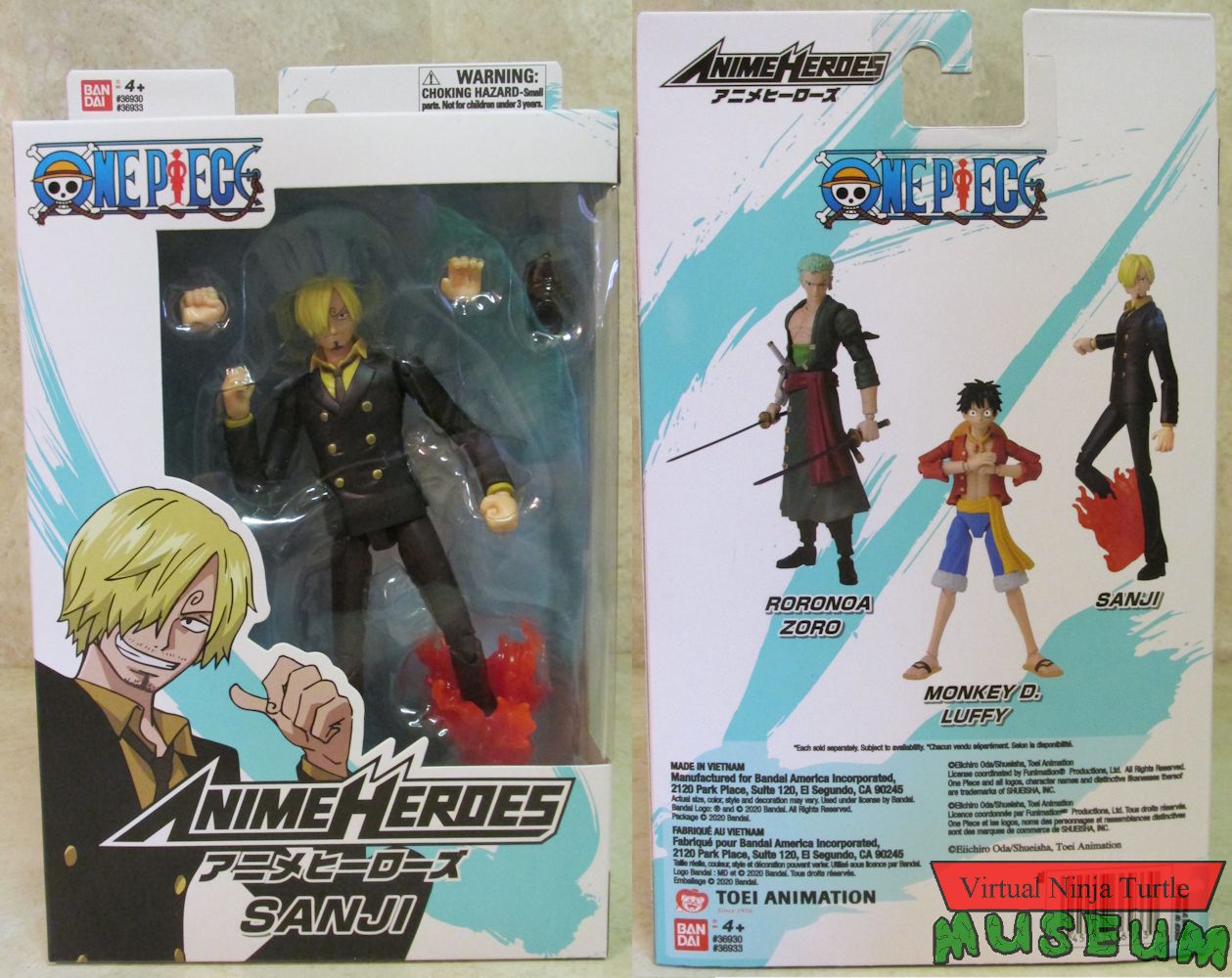  ANIME HEROES Bandai America One Piece, Sanji