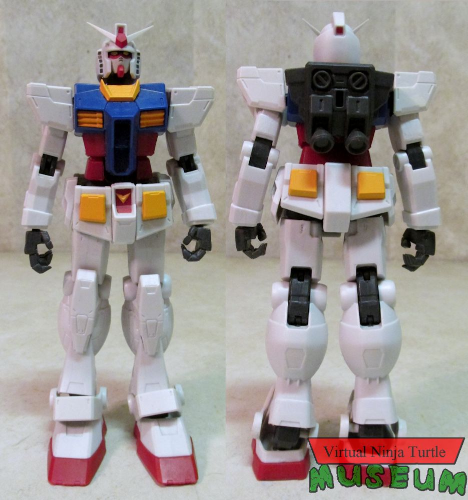 RX-78 Gundam front and back