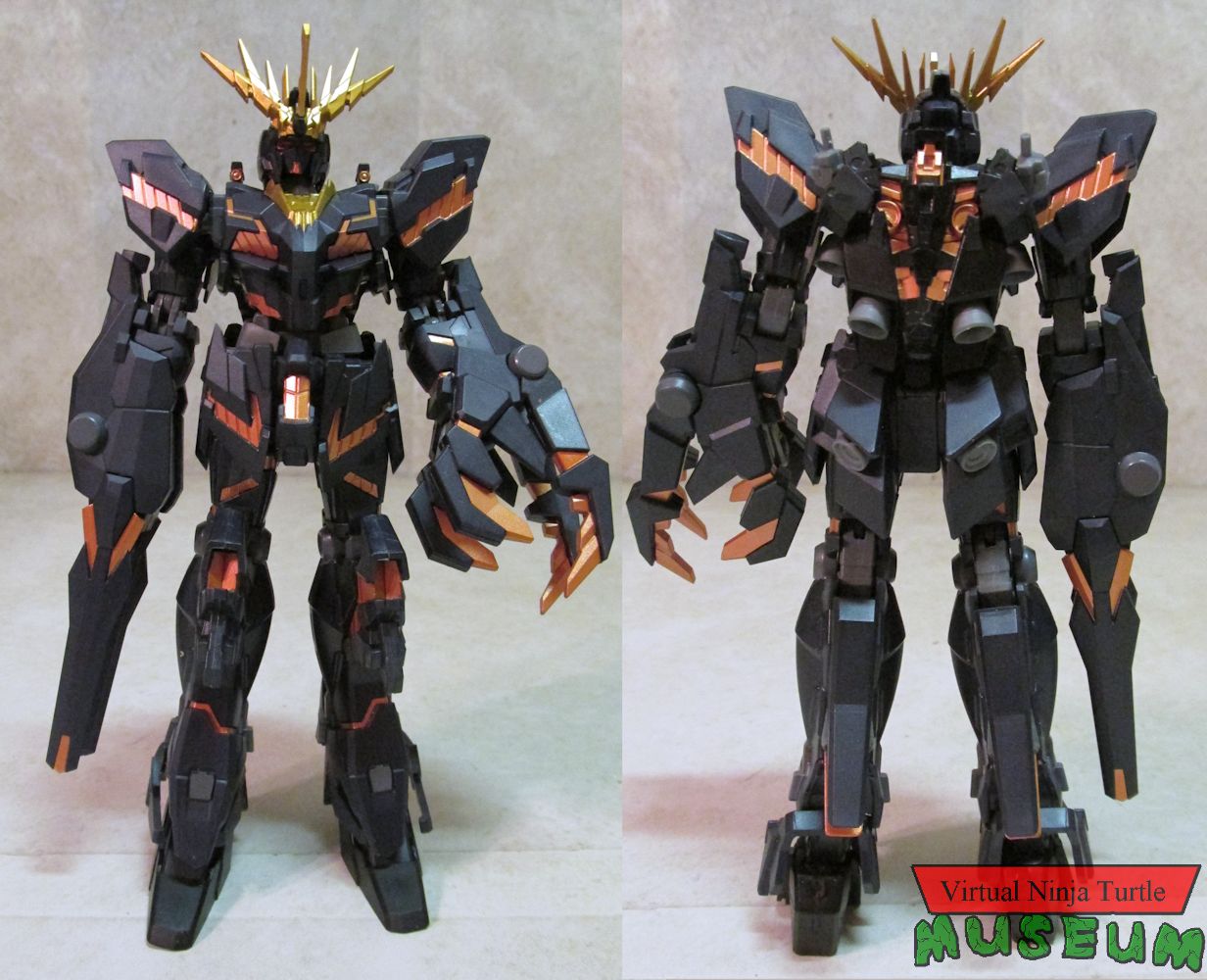 Banshee Gundam front and back