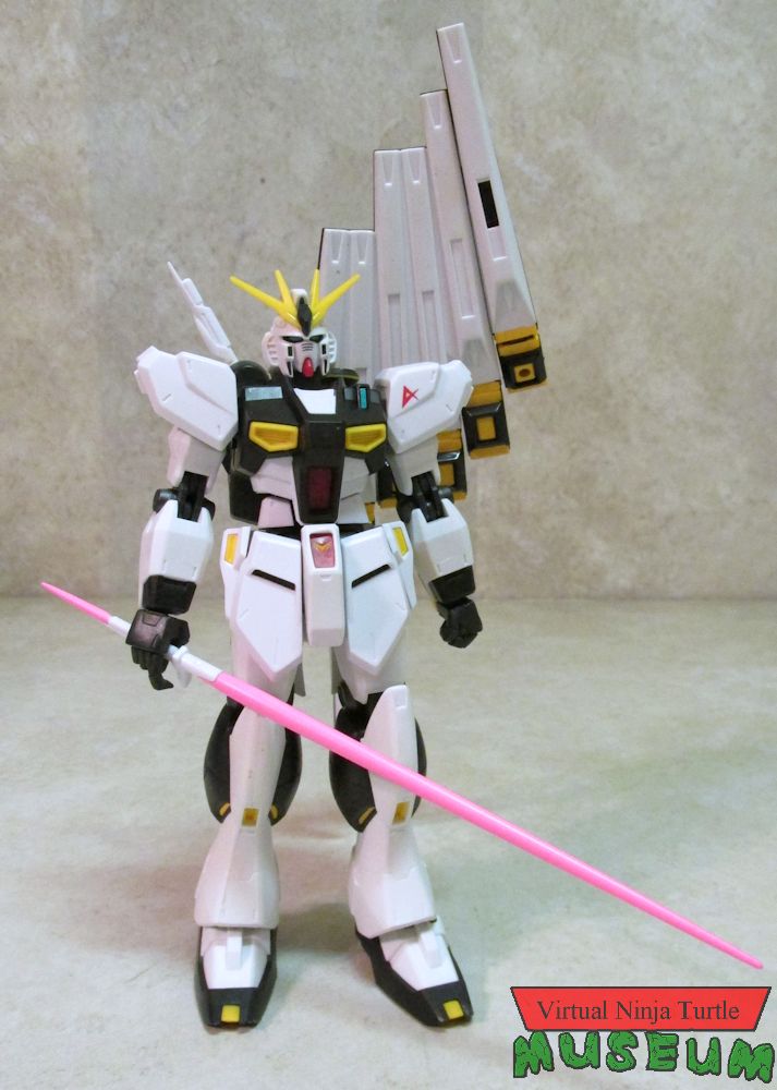 Nu Gundam holding beam saber