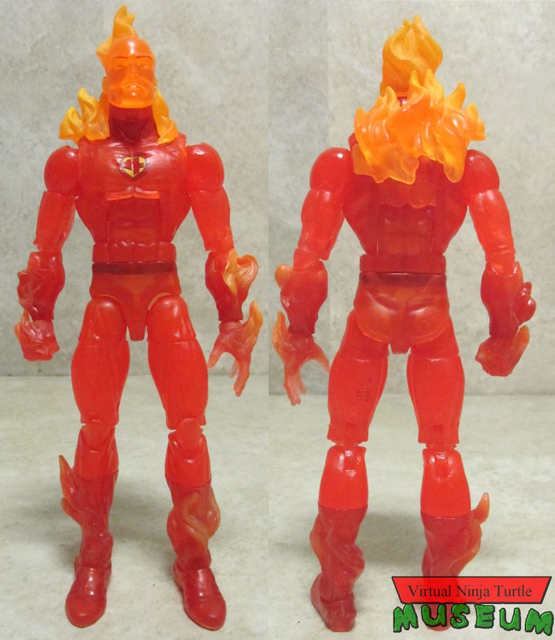 Human Torch front and back