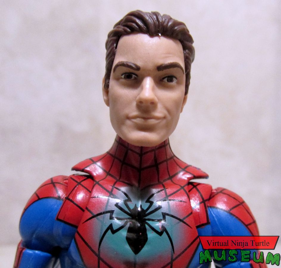 Spider-Man unmasked close up